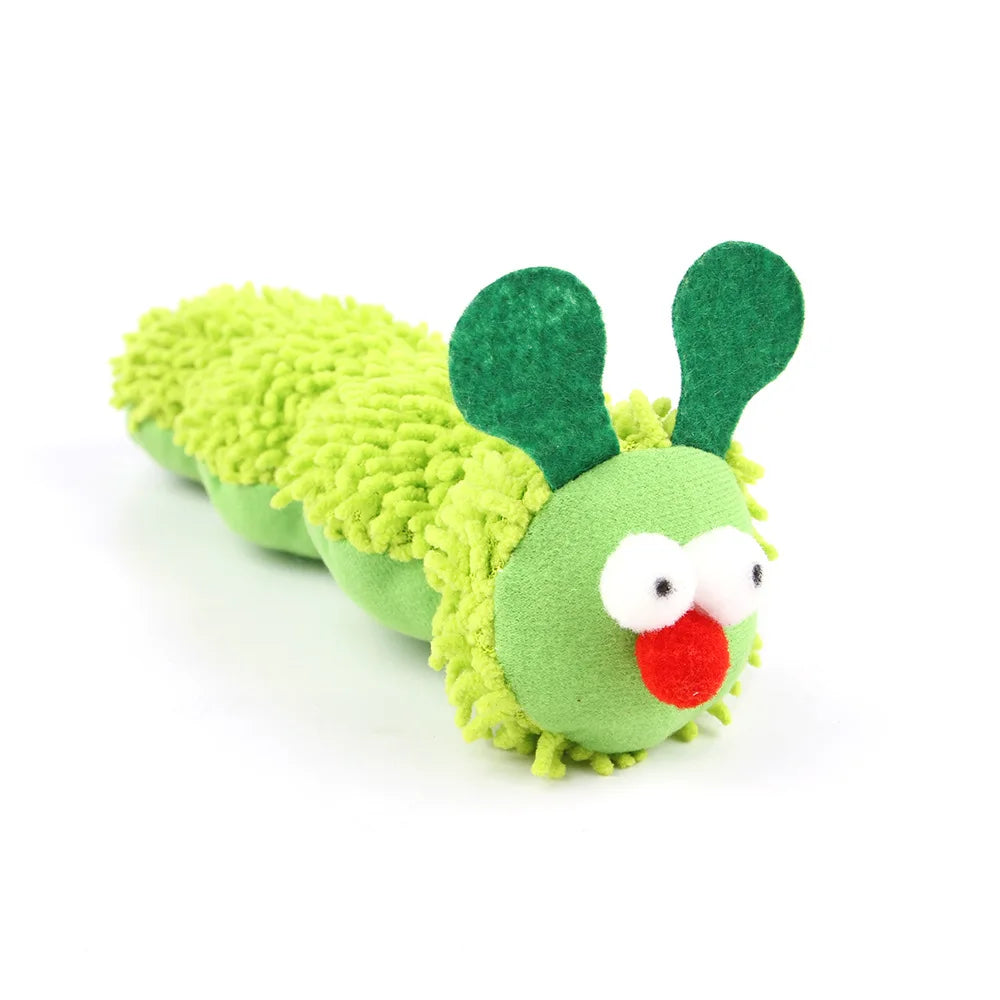 Petart Caterpillar Catnip And Silvervine Chew Toy For Cats