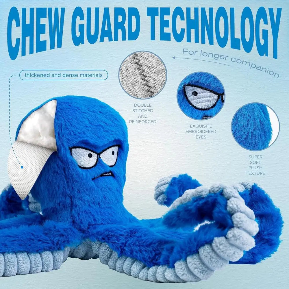 Durable Dog Chew Toy For Aggressive Chewers Interactive Squeaky Tug