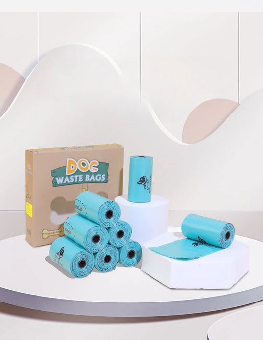Dog Poop Bag Refills, Eight Rolls, Fifteen Bags Each, Outdoor