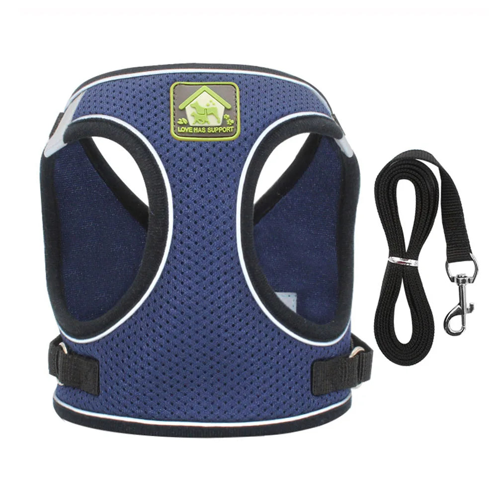 Breathable Cat Harness With Leash Anti Escape Vest For Kitten