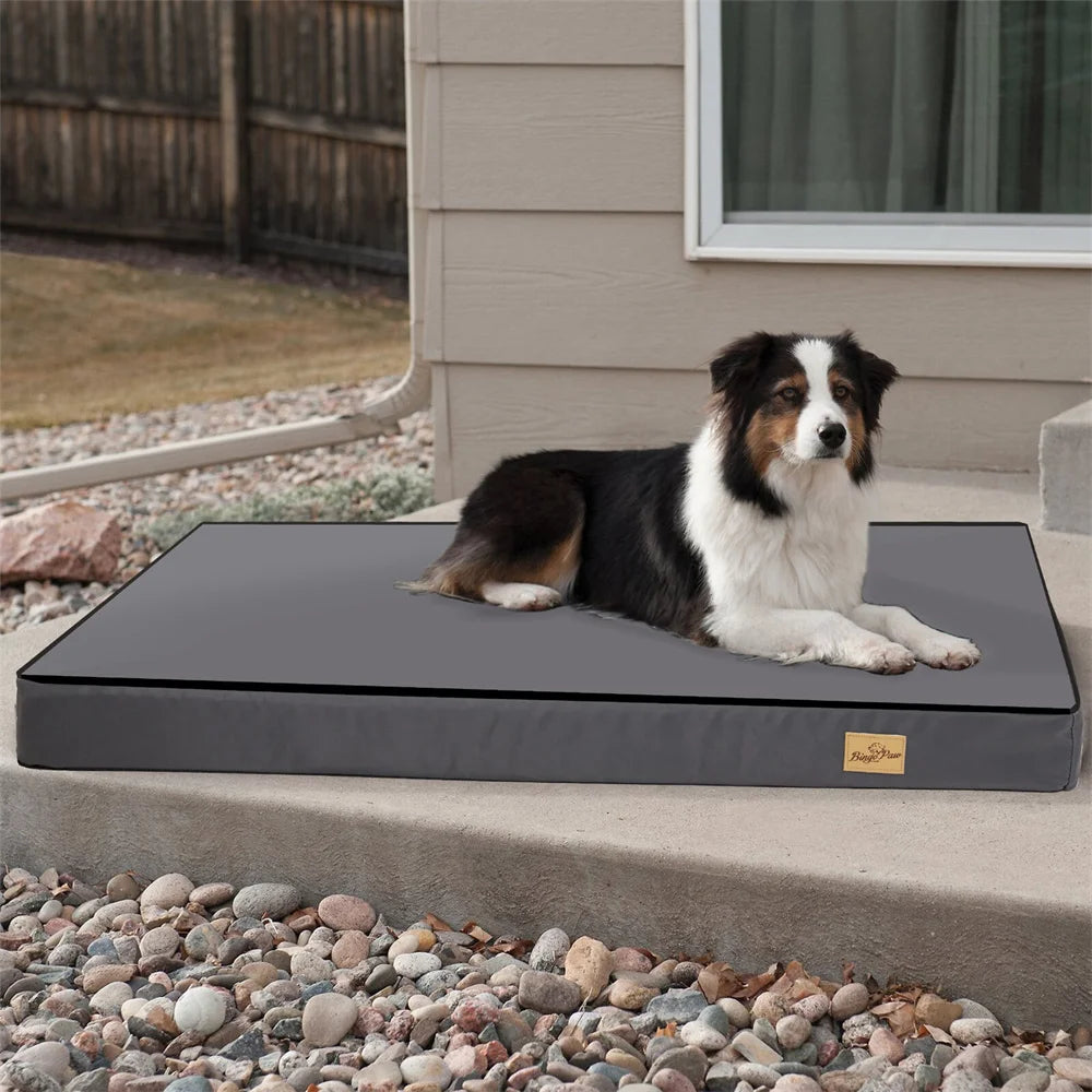 BORWART Orthopaedic Waterproof Dog Crate Bed With Washable Cover 2-In-1