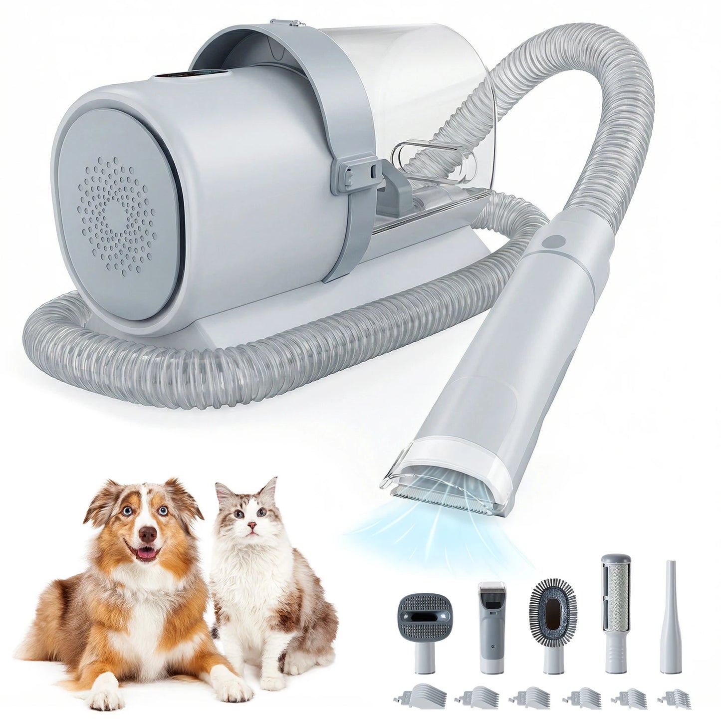 JHK Pet Grooming Vacuum Kit With Three Suction Modes