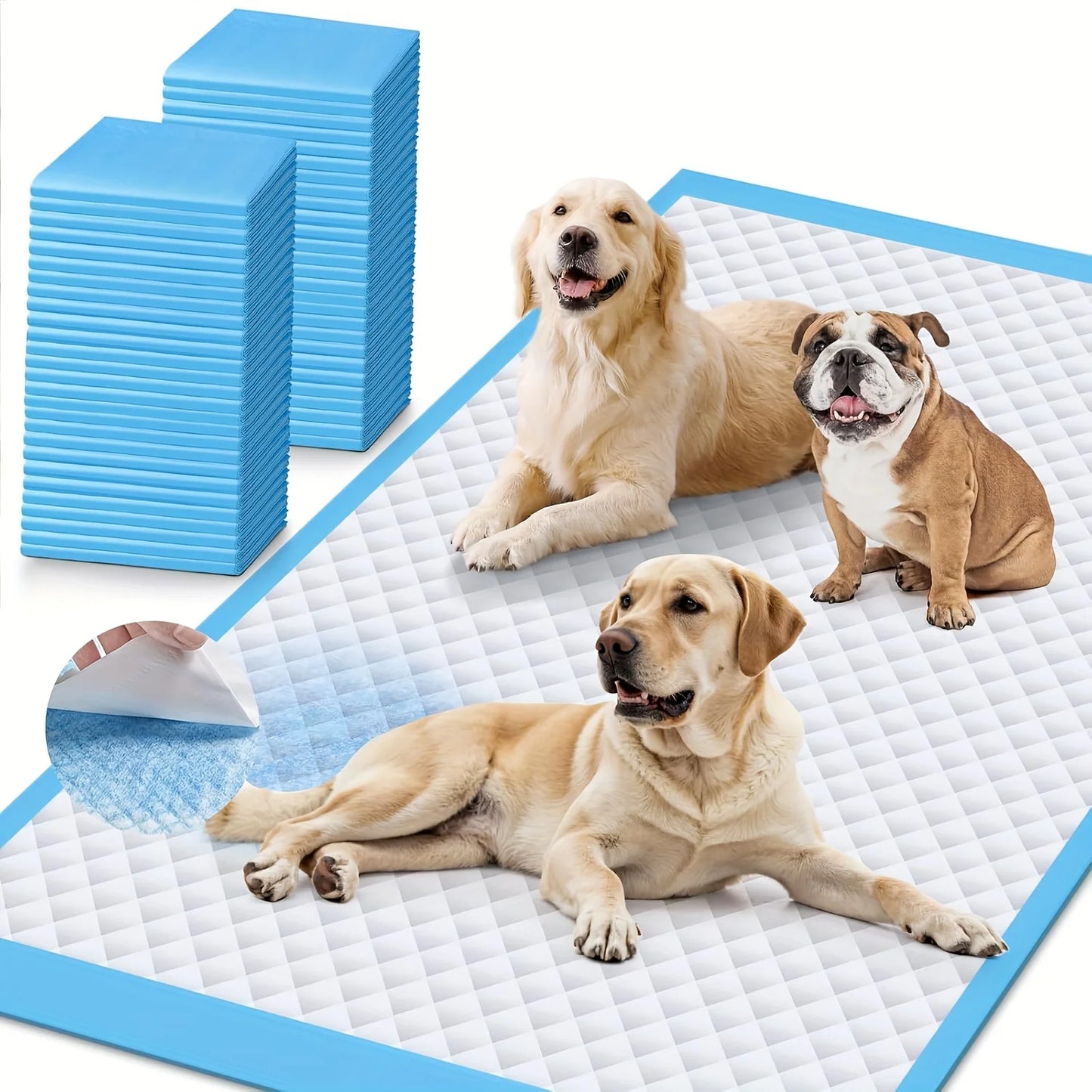 Disposable 8 Layer Super Absorbent Dog Pee Pad For Cars Leak Proof