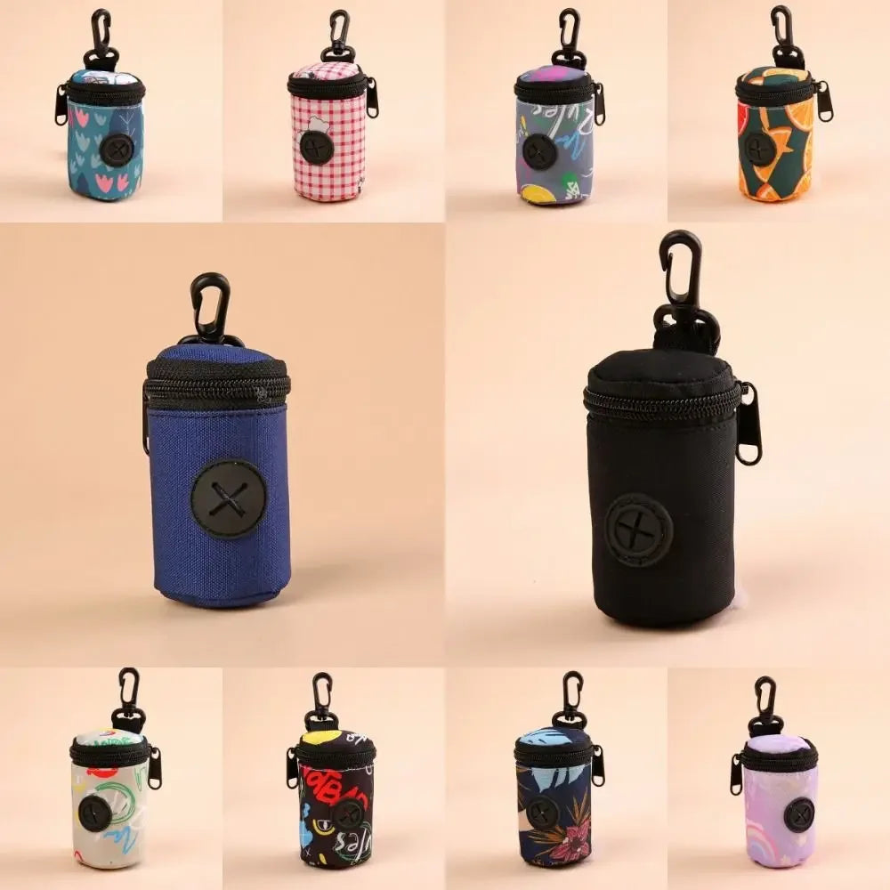 Hangable Dog Poop Bag Dispenser Portable Walking Accessory Organizer