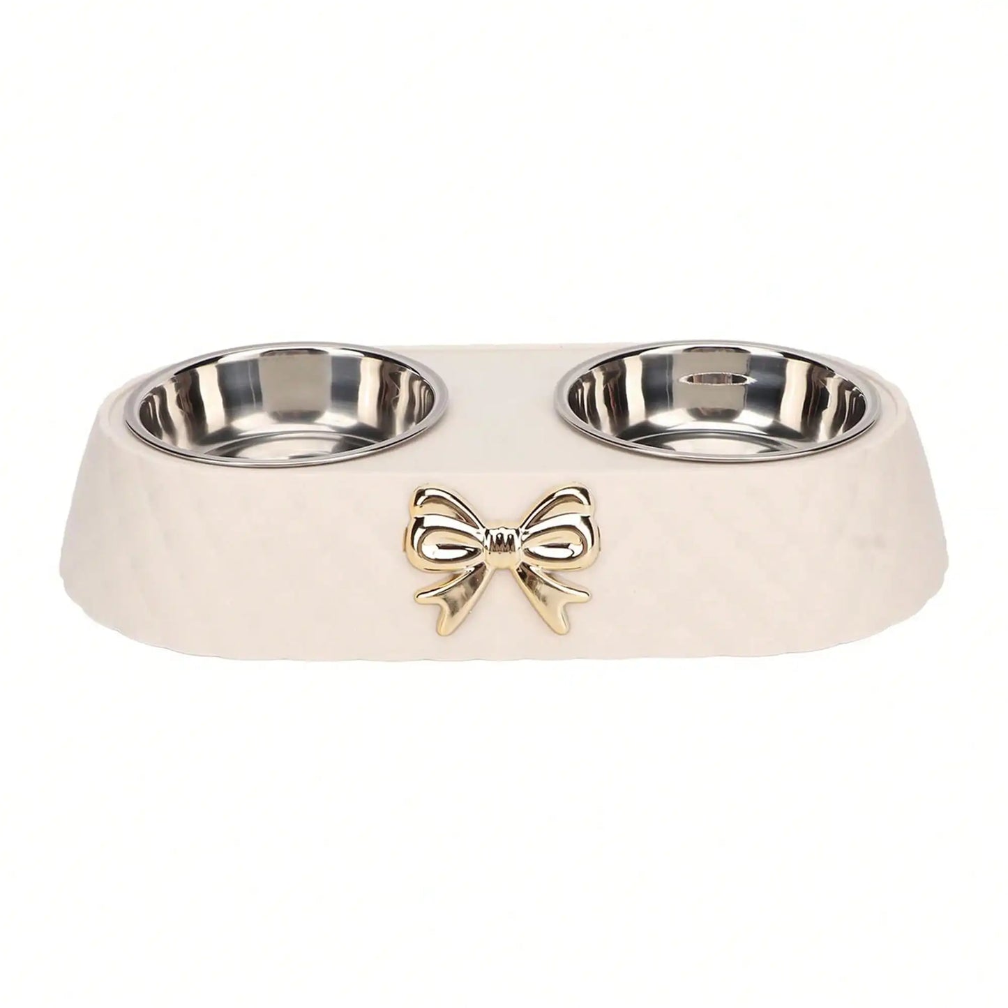 Double Stainless Steel Pet Bowl For Cats And Small Dogs