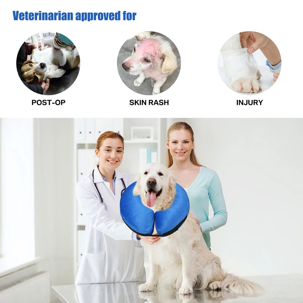 Inflatable Dog Recovery Collar For Postoperative Pet Protection