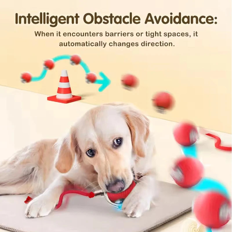AutoAdjusting Silicone Smart Cat Ball Toy for Safe Interactive Play