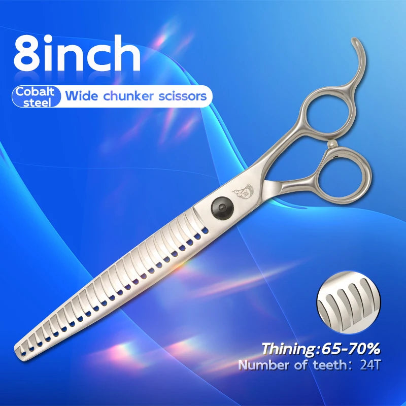 KEEP BEAUTY Dog Grooming Scissors Set Stainless Steel Straight Curved