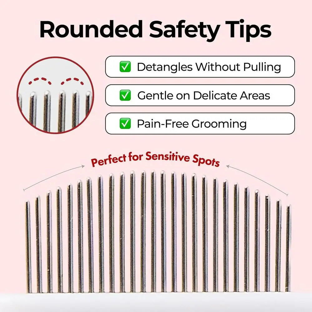 Dog Eye Care Comb With Stainless Steel Teeth Tear Stain Remover