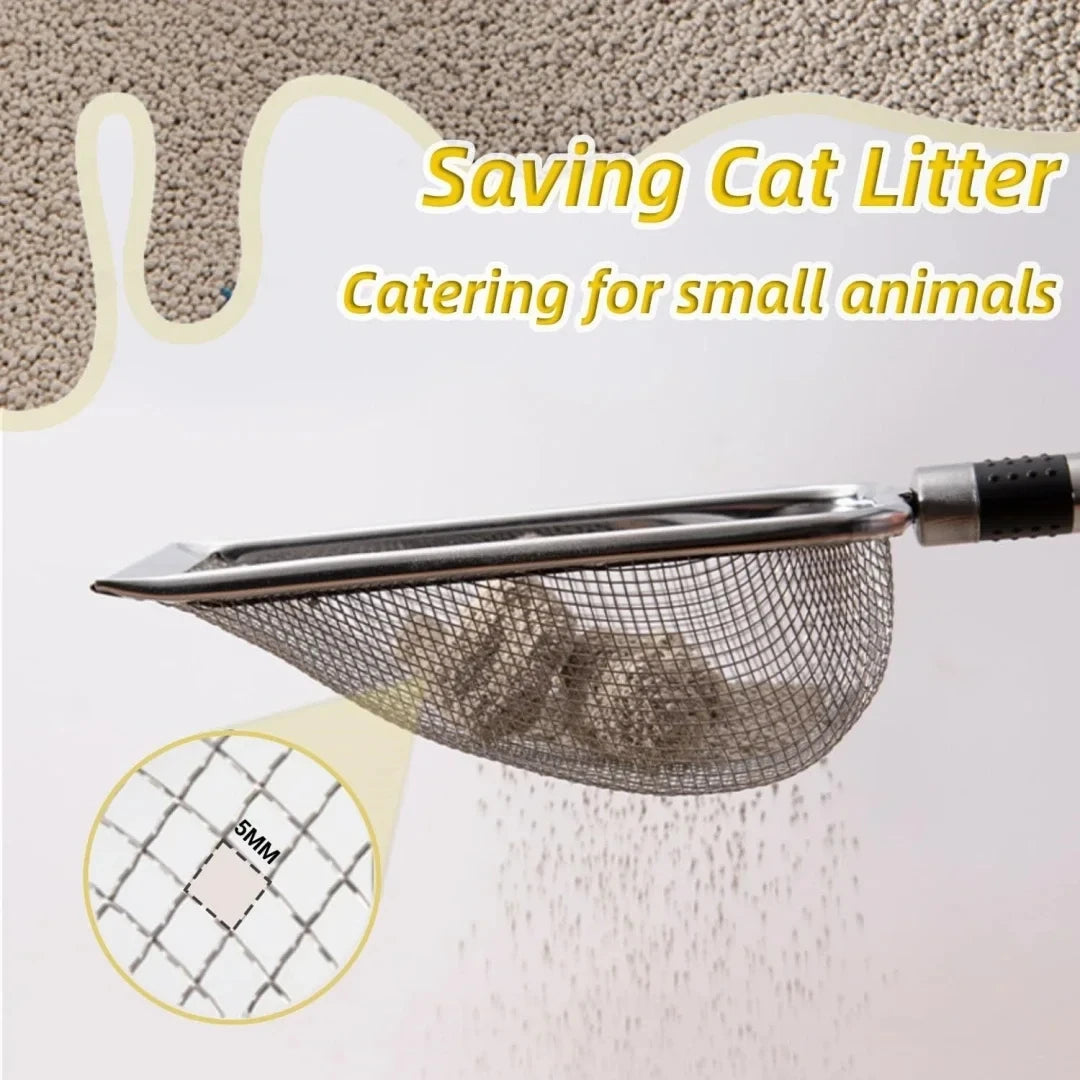 Stainless Steel Cat Litter Scoop, Durable, Easy Cleaning, Ergonomic Handle
