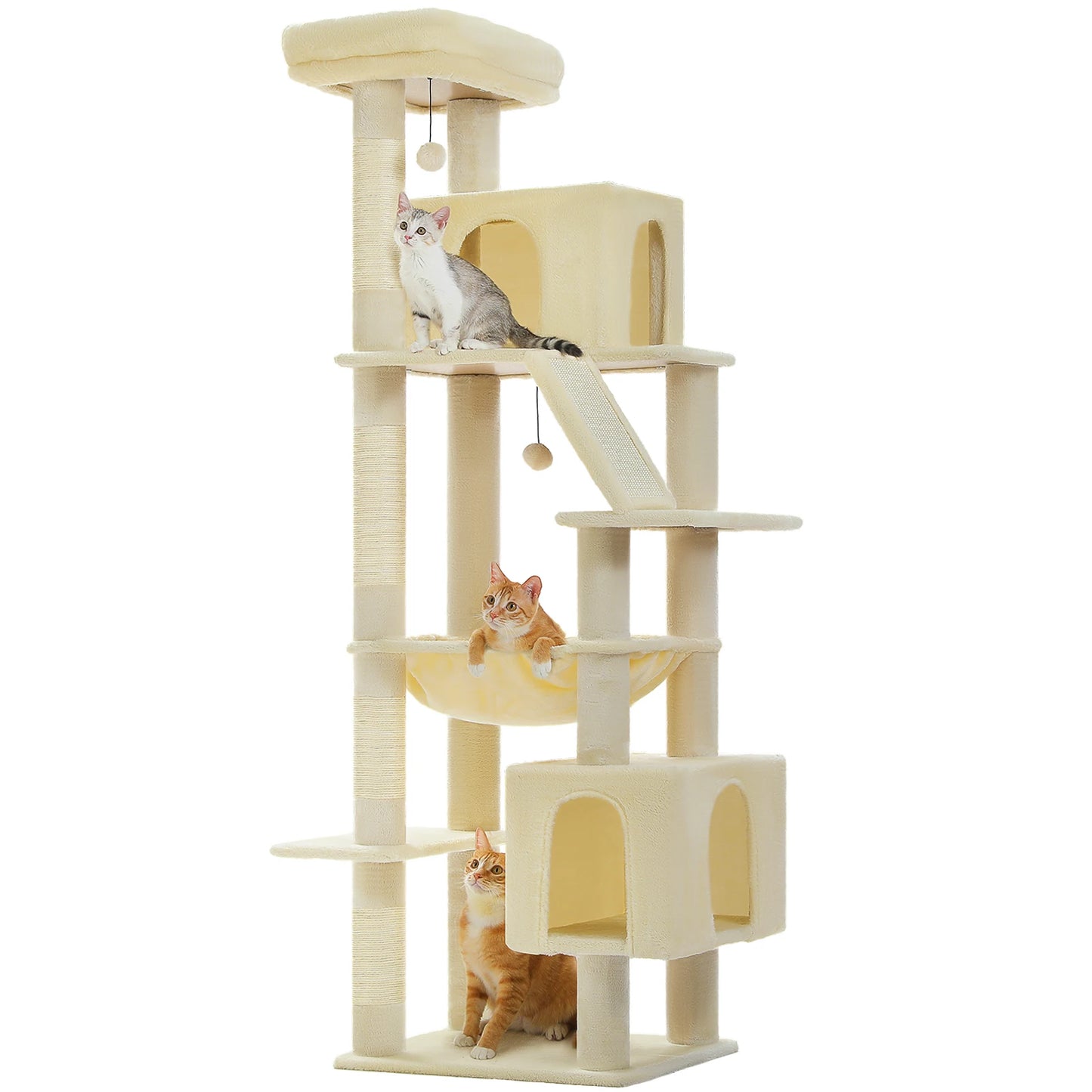 PAWZ Road Tall Cat Tree For Large Cats With Levels